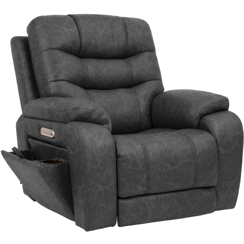 EONIX Triple Motor Lay Flat Zero Gravity Recliner Chair with Adjustable Headrest, 8 Massage Modes & Lumbar Heating, Independent Power Foot Adjustments, Infinite Position, Black