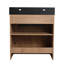 Meuble-lavabo autoportant simple 30 po avec plateau en résine et tablette Khurshid-963915807