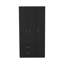 Armoire trois portes Clark, noir