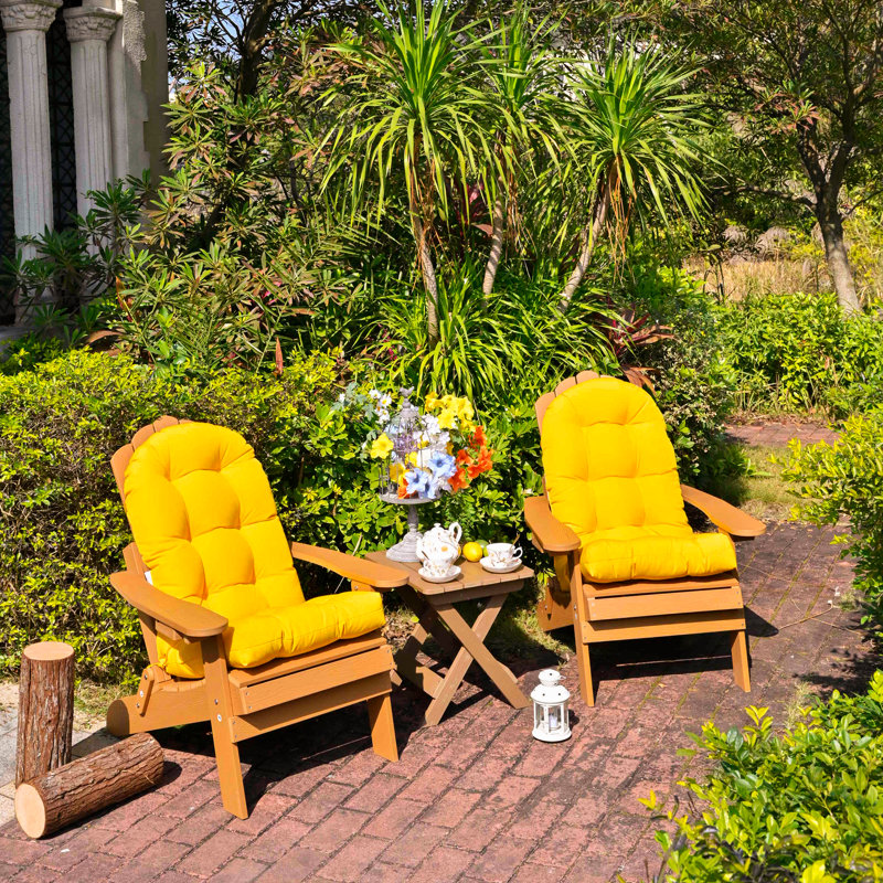 Outdoor 4'' Seat / Back Cushion, Yellow