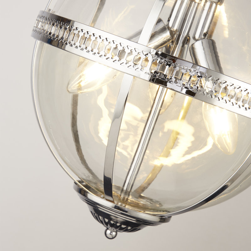 Margaux 3 - Light Sphere Chandelier, Plated Gloss