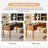 Hoai 55''W Transitional Fluted Simple Assembly Desk with Charging Station and Cable Management-1138859361