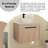 Evaley 23.62'' Single Bathroom Vanity with Ceramic Top
