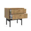 Alyssya 55cm W Steel Bedside Table