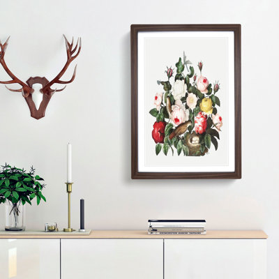 Birds & Roses by R.J. Thornton - Picture Frame Painting Print