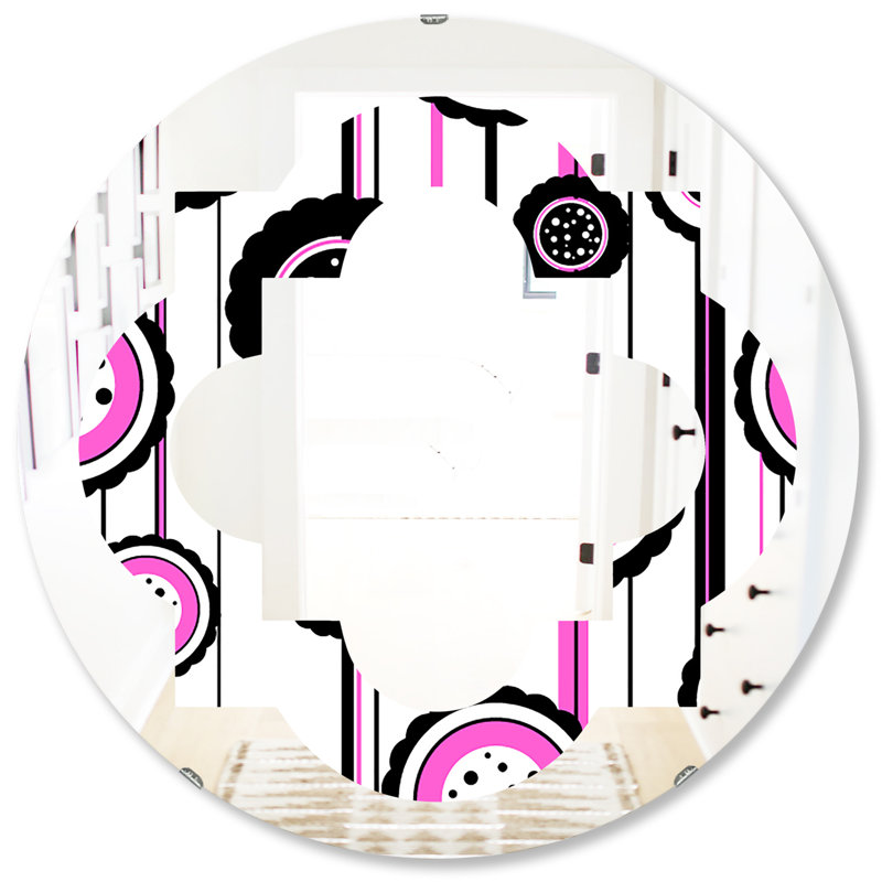 Miroir mural Quatrefoil I, H 31,5 po x l po