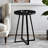 Accent Table Living Room End Table Wood End Table Nightstand Metal Frame Side Table-1928316392