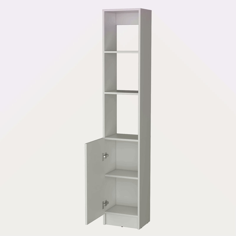 Linen Cabinet With 1-Door, White