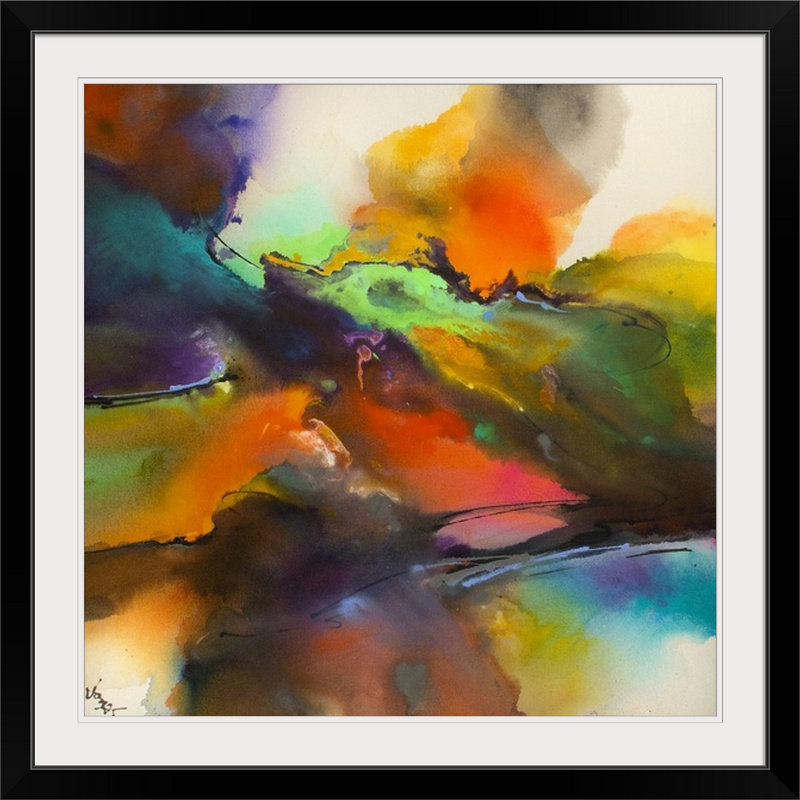 'Soul Burst by Frizzleburg Graphic Art Print, 35" H x 35" W x 1.5" D, Canvas