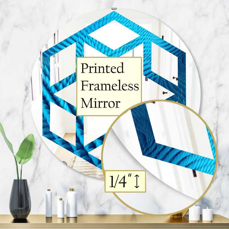 Miroir mural Hexagon Star, H 31,5 po x l po