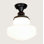 Schoolhouse & Early Electric 1 - Light Semi Flush Mount