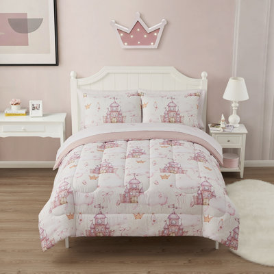 Fairytale Princess Printed Comforter Set with Bed Sheets by Sweet Home Collection