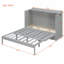 Lit escamotable mural Murphy avec tiroir et ensemble de prises et ports USB-648208544