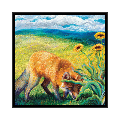 " Foxy Triptych Panel II " by Iris Scott