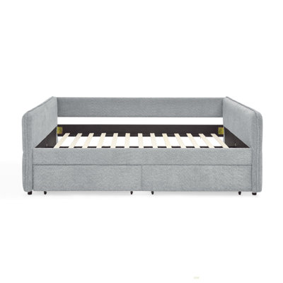 Upholstered Daybed with Trundle