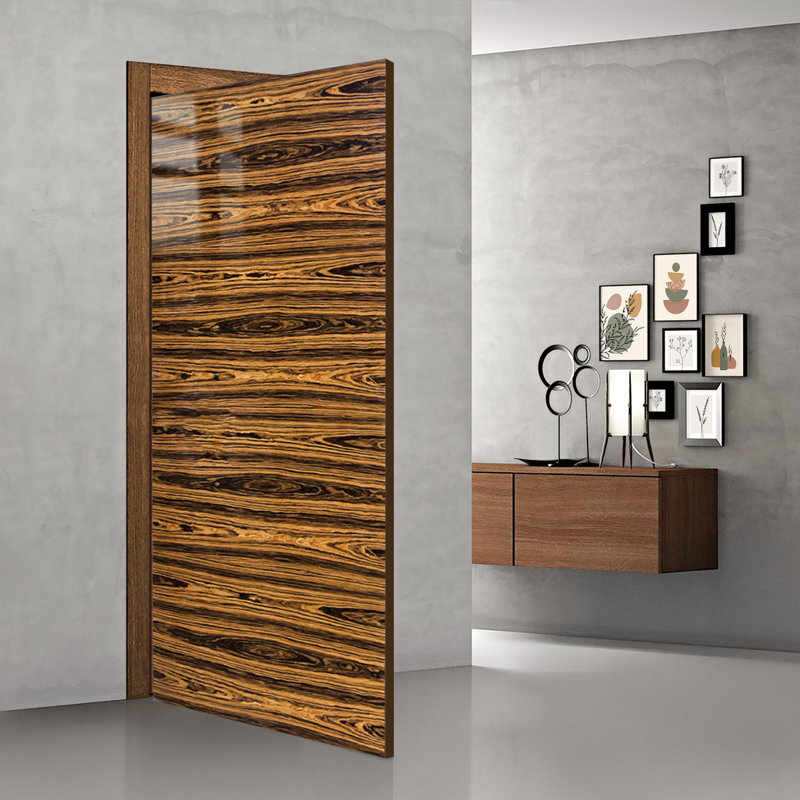 Dalle de porte intérieure en placage de noyer, 80 x 32