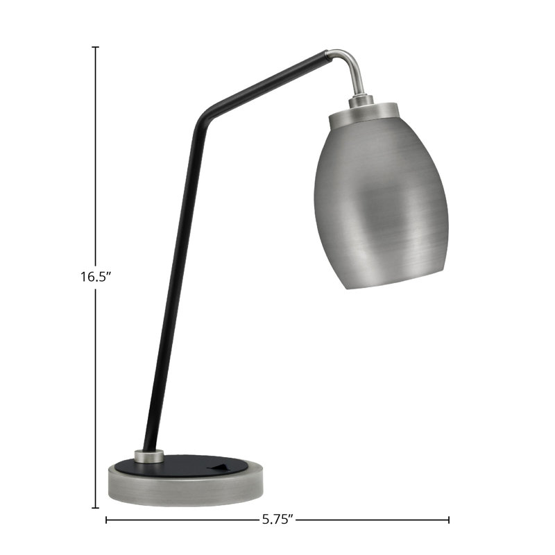 Lampe de bureau Walde, Graphite / noir mat, Gris