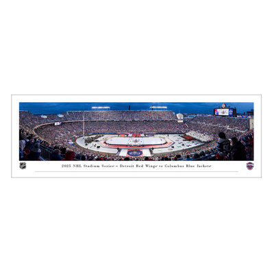 Latitude Run® 2025 NHL Stadium Series, Detroit Red Wings vs Columbus Blue Jackets - Unframed