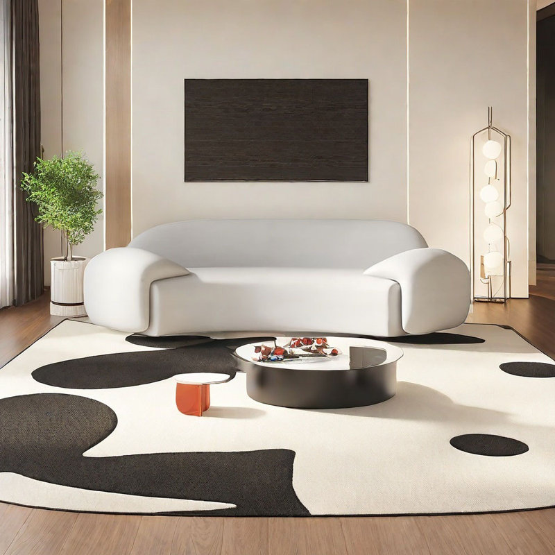 Semi-circular  arc negotiating sofa