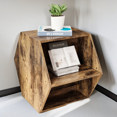 Table d'appoint hexagonale 23,62 po