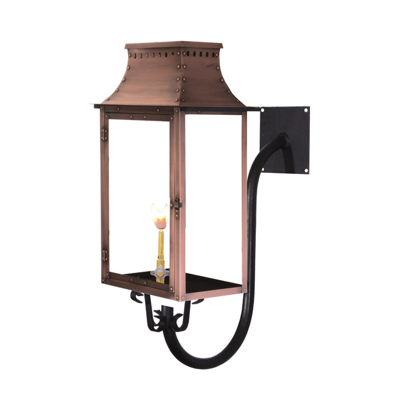 Beaux Bridge Outdoor Wall Lantern, 19" H x 10" W x 12" D