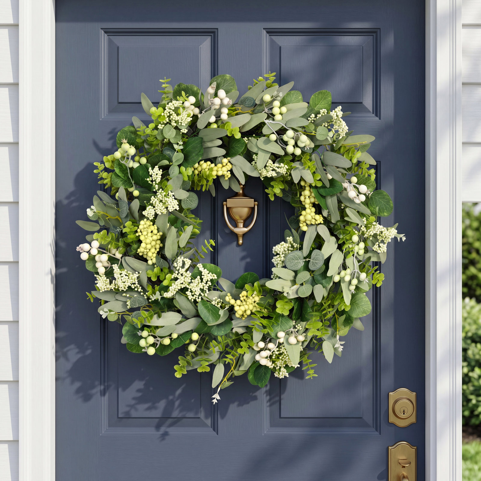 24" Handcrafted Eucalyptus Front Door Wreath