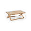Solid Wood Cross Legs Coffee Table