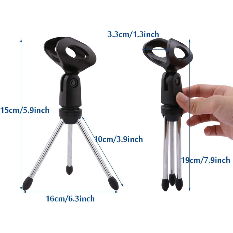 5 trépieds de bureau 5 supports de micro universels 