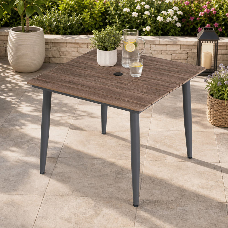Table de salle à manger d'extérieur 37,4 po Puckett