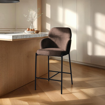 Opaline Upholstered Counter Stool, (Set of 2)