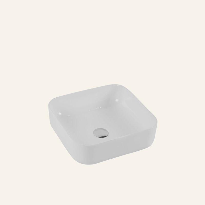 Square Counter Top  Wash Basin (White Finish) CUPC Certified
