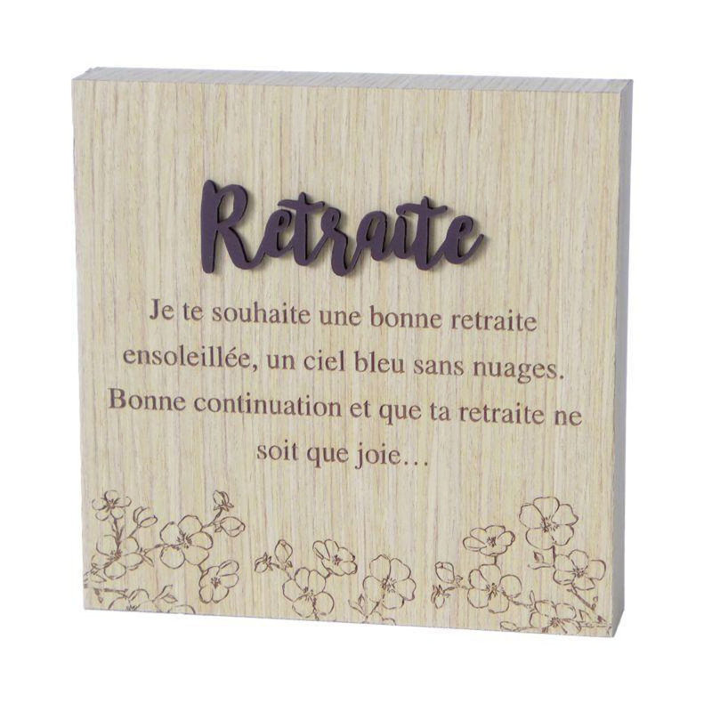 Plaque Retraite