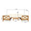 Ensemble de conversation modulaire d'extérieur 9 pièces-1170937582