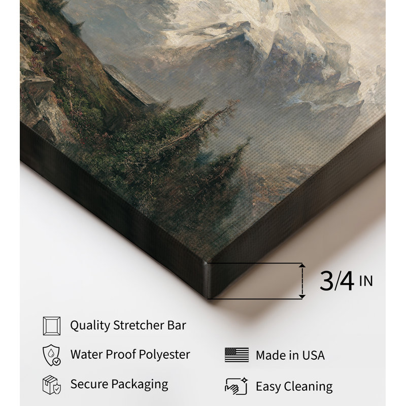 Ortler et konigsspitze, Unframed, Canvas, 16"H x 20"W