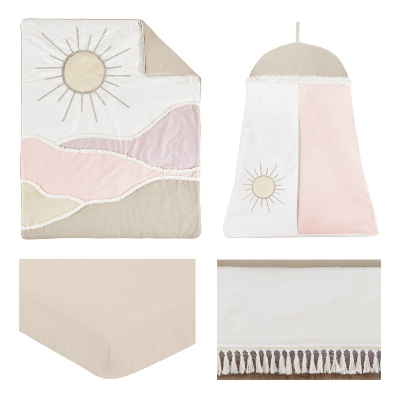 Ensemble de literie pour lit de bébé 4 pièces Desert Sun and Mountain