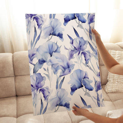 Floral Iris Flowers I Cottage Unframed Art Print