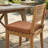  Noah Outdoor Dining Chair Cushion with Ties, Water Repellent Fabric, Orange Patio Pad-1141018897