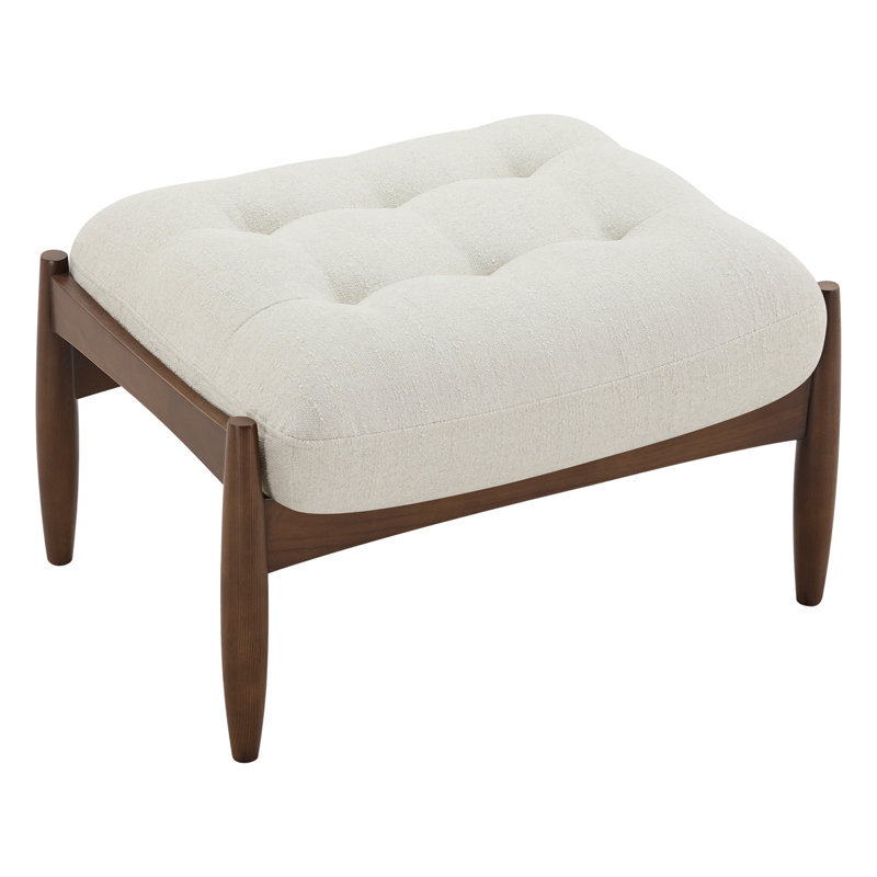 Tabouret rembourré Ashford Woodford, Ivoire velouté