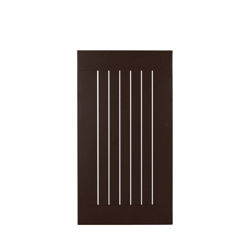 Club Aluminum Outdoor Coffee Table, Mahogany