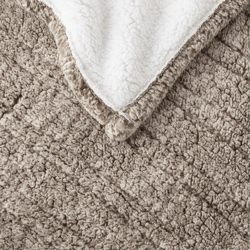Jeté Sherpa Gracie Mills Mckinley, Gris