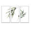 «Minimalistic Eucalyptus Branches», ensemble de 3 impressions sur toile-977240444-977240445