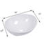 Lavabo de salle de bain ovale moderne en céramique blanche 16 x 13 pouces Modern - Teinture, choix luxueux pour élément d'accessoire chic
