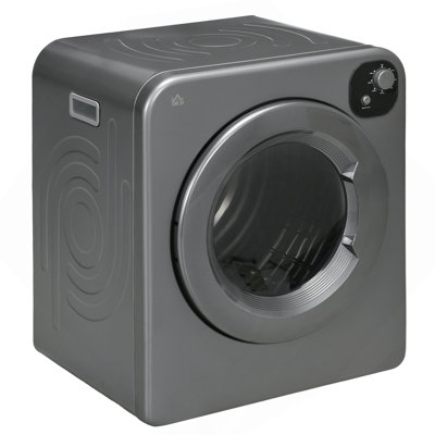 Portable Clothes Dryer, 120V 1300W Compact Laundry Dryer With Intelligent Drying, 3.2 Cu.Ft Stainless Steel Drum, Front Load Electric Dryer For Apartments, Dorms, Rvs