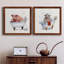 «Farm Tub Pig», ensemble de 2 peintures sur toile encadrées-10782396-10782391