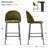 Ballance 25'' Upholstered Low Back Counter Stool-1904352581