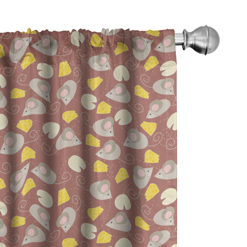 Semi Sheer Curtain Pair, 28"W x 63"L