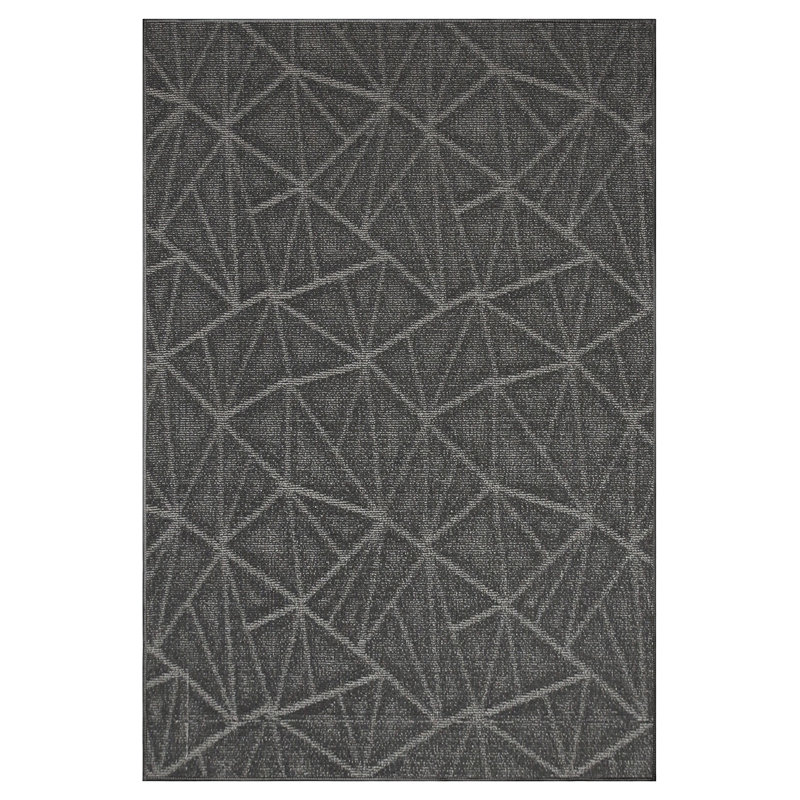 Tapis raffiné à motif raffiné gris, Rectangulaire 11 pi x 12 pi