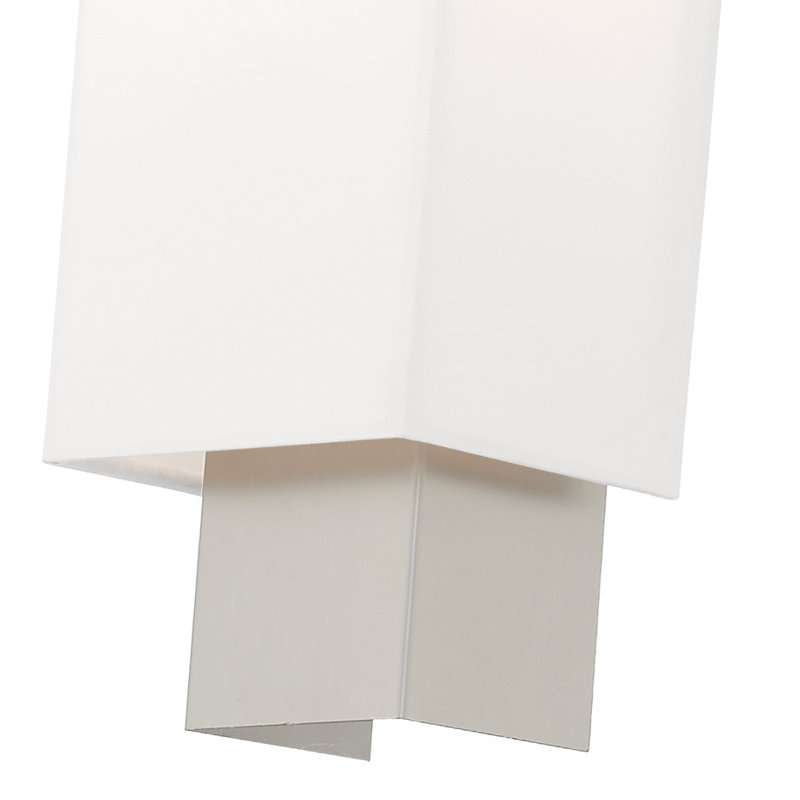 Hust Flush Mounted Sconce, 16" H x 5" W x 3.75" D