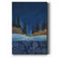 Toile tendue avec châssis Winter Sky Premium - prête à être accrochée-1442443002