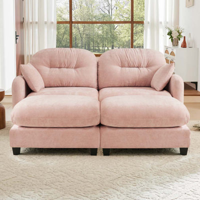Canapé modulaire en chenille 